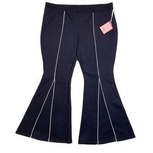Victor Glemaud X Target PLUS SIZE 2X High-Rise Flare Sweatpants Black NWT
